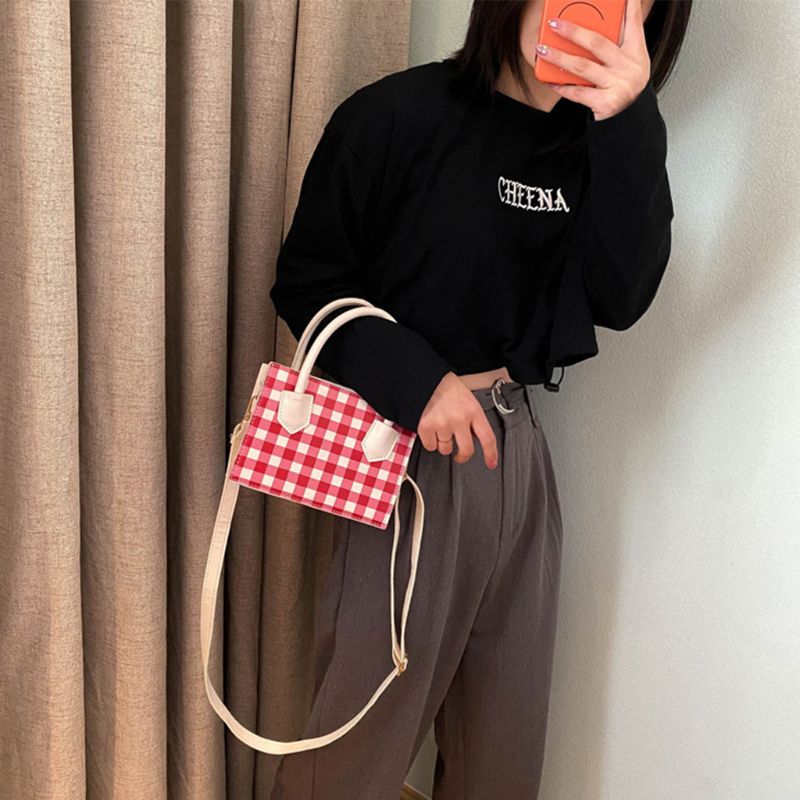Pu leren handtas schouder messenger satchel dames tote tas met handvat