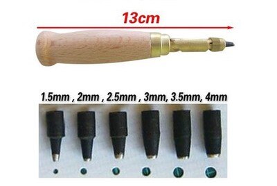 1 zestaw DIY pas automatyczny dziurkacz cichy dziurkacz wielofunkcyjny skórzany rzeźba dziurkacz skórzany dziurkacz okrągły dziurkacz