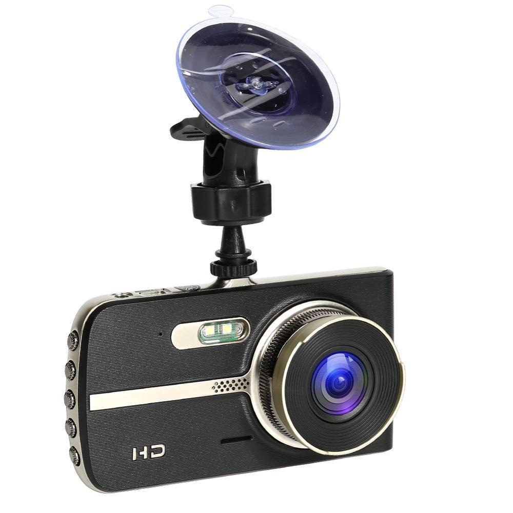 Caméra automobile FHD 1080P 4 pouces | Double objectif, Vision nocturne, capteur G, vue arrière, enregistreur Auto, caméra de tableau de bord, enregistreur vidéo Dashcam DVR