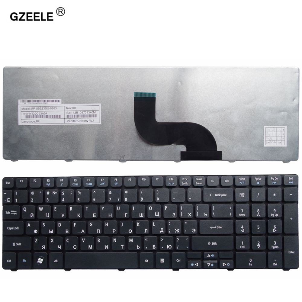 Nieuw Toetsenbord Voor Acer Aspire 5740G 5740Z 5741 5741G 5745G 5745 5745P 5800 5250 Ru Laptop toetsenbord