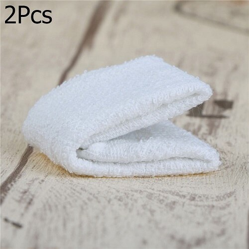 Paño cuadrado blanco de microfibra de algodón para el coche, paño de limpieza para el hogar, cocina, suministros para el hogar, 25x25cm, 2/6/10 Uds.: 2Pcs
