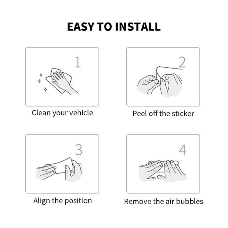 8 Stks/set Voor Tesla Model 3 Auto Deur Open Exit Lichtgevende Sticker Kit Decal Open Knop Herinnering Fit Auto accessoires