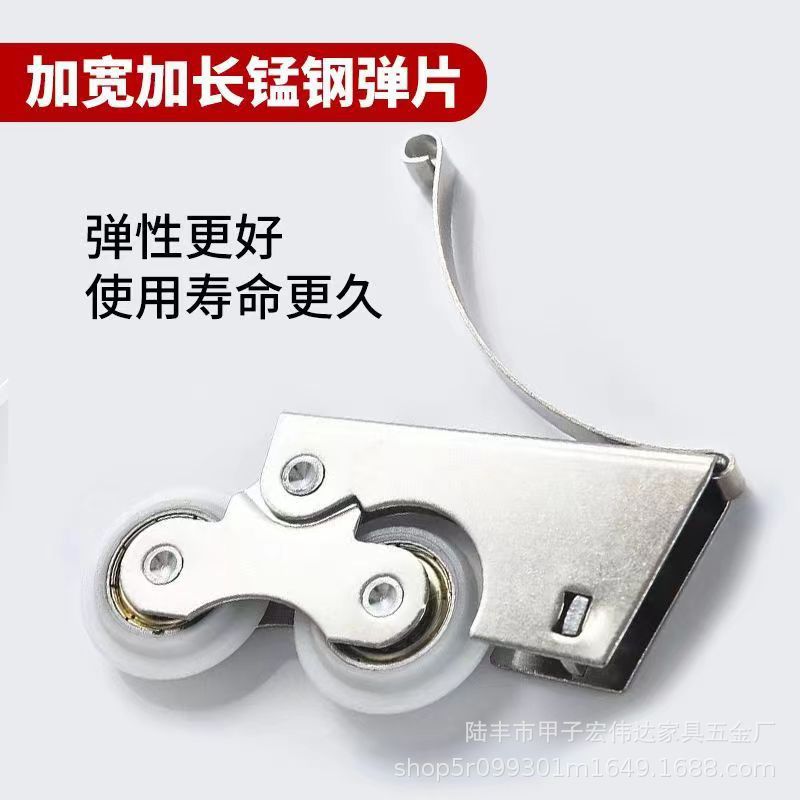 Schuifdeurscharnier Ijzer Materiaal Kastdeur Spoor Garderobe Trekgreep Omlaag Schuifscharnier Voor Home Decor Hardware: Black