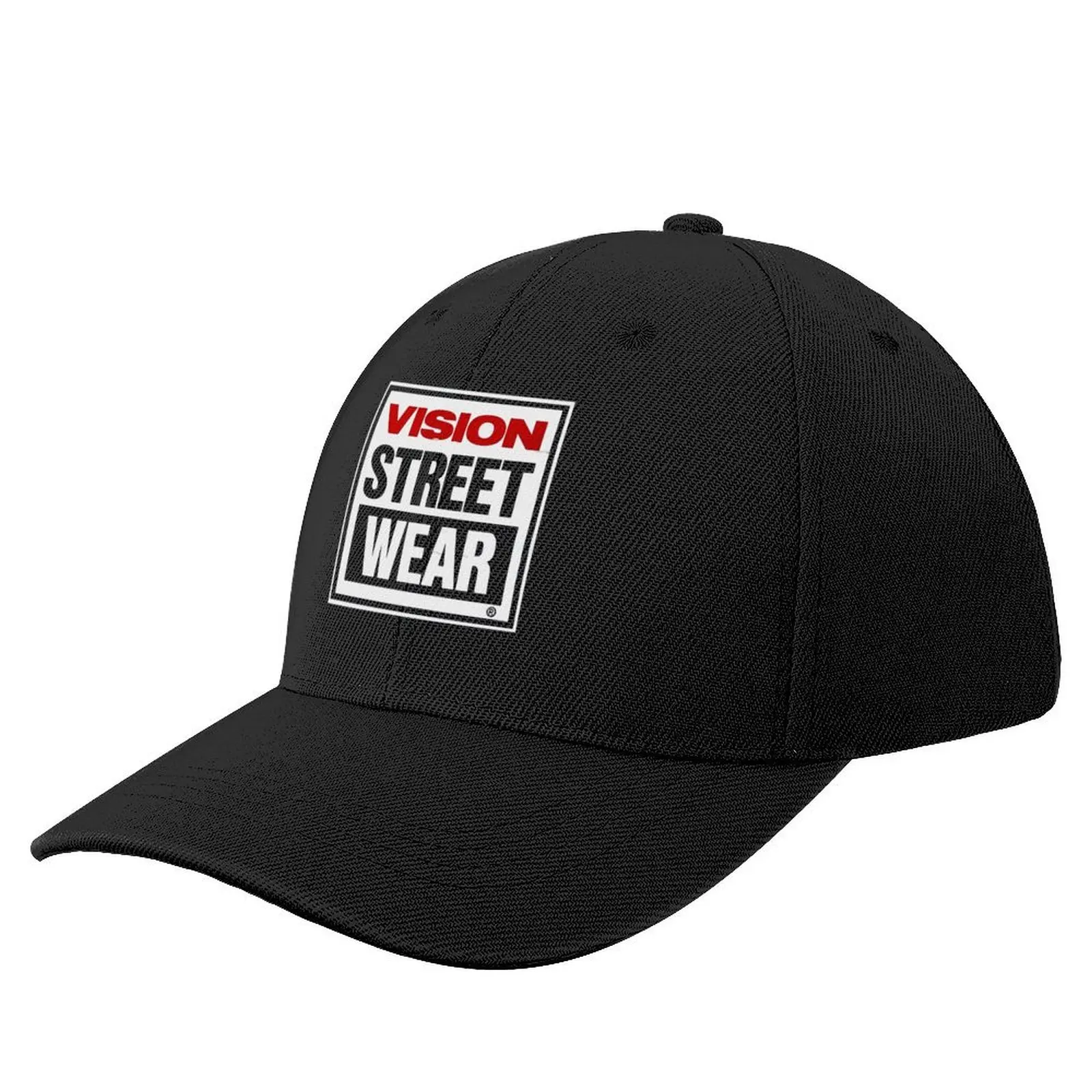 Vision skateboard, vision street wear baseballkasket i hat hat luksusmærke mærke mand kasket festhat mænd kvinder: Sort