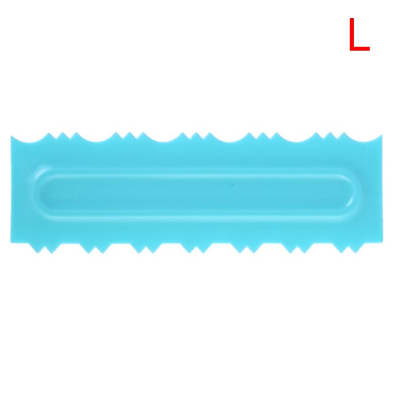 1 stuk crèmeschraper onregelmatige tanden rand mallen diy schraper taartdecoratie fondant gebak uitstekers bakspatels gereedschap: Ik