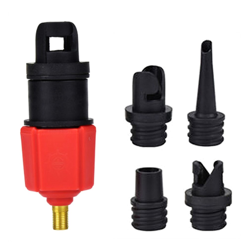 Surfplank Air Valve Adapter Set Met 4 Nozzles Voor Opblaasbare Bed Luchtbed Zwemmen Ring Zwembad Kajak Boot Outdoor