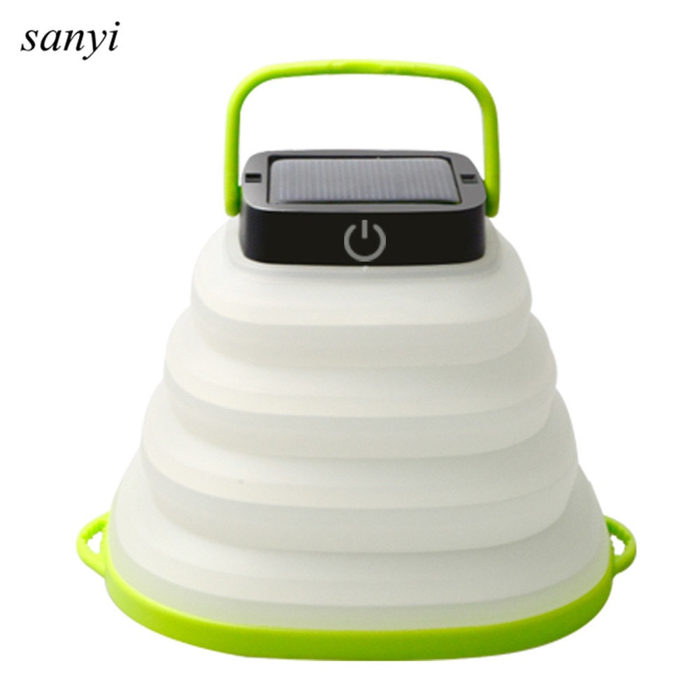 Opvouwbare Draagbare Zonne-energie Camping Licht Tent Lamp Usb Oplaadbare Outdoor Waterdichte Opknoping Lamp Solar Light