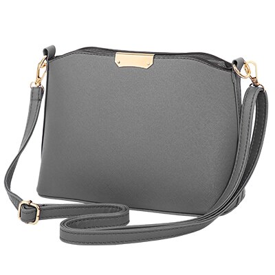 YBYT neue einfache casual frauen satchel dame einkaufen shell tasche schulter messenger umhängetaschen: Grau