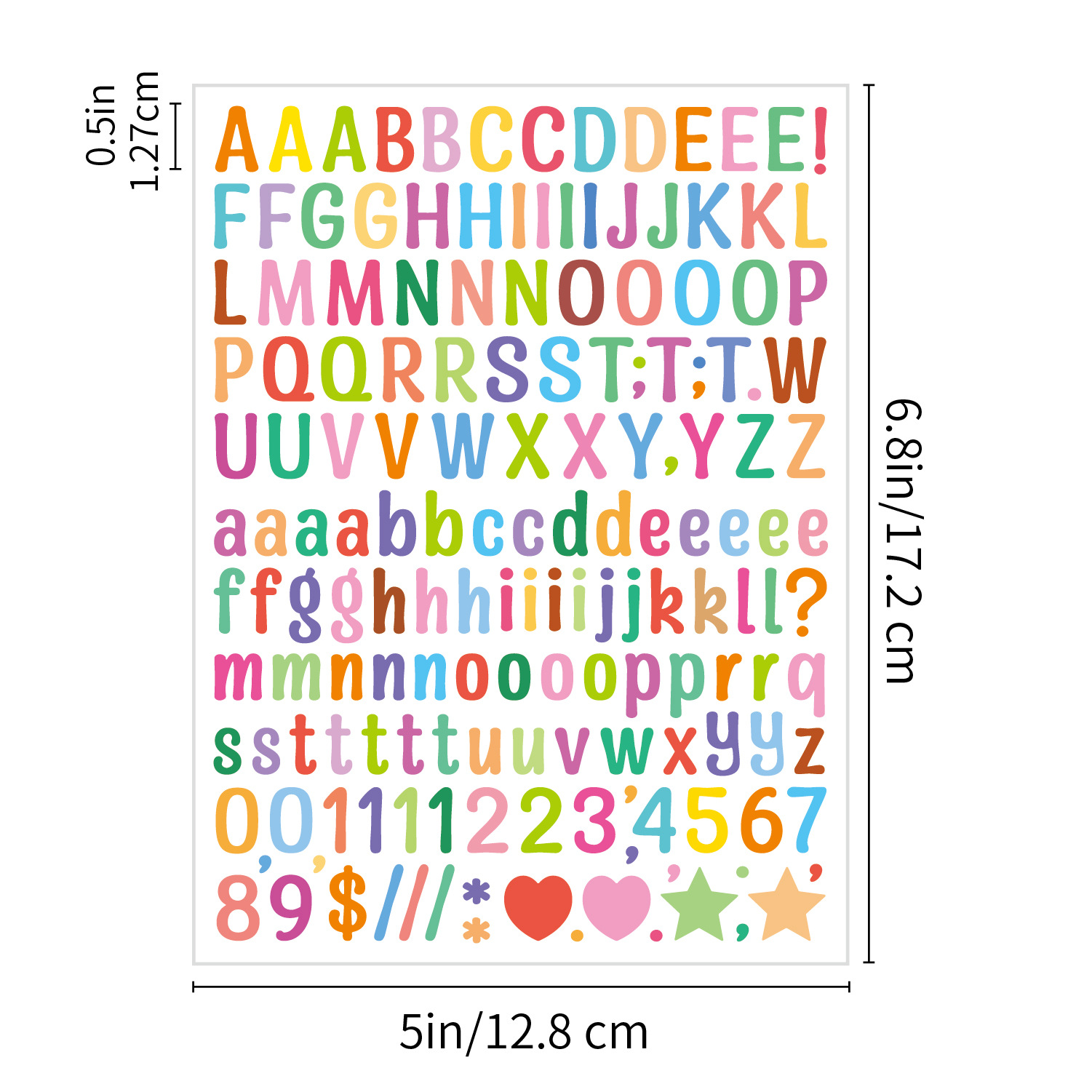 Autocollants de chiffres colorés en vinyle auto-adhésif, 26 Alphabet A-Z, autocollant de planificateur étanche pour boîte aux lettres d'enfants, numéro d'adresse, carte, tasse