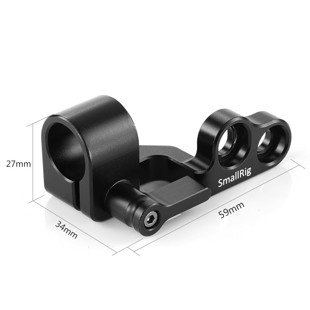 SmallRig 15mm Single Rod Clamp for BMPCC 4K / BMPCC 6K Cage To Mount a Follow Focus Motor like for Tilta Nucleus Nano 2279
