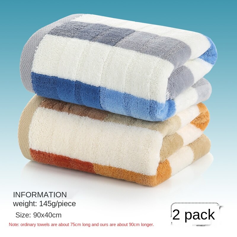 Sports Towel Sweat-Absorbent Lengthened Pure Cotton Face Washing Home plus Size Long Bath Towel Gym Quick-Drying Running: violet