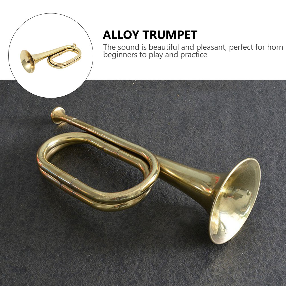 Trompetinstrument Blaasinstrument Trompet Traditioneel blaasinstrument Koperlegering Bugel Blaasinstrument Jeugdhoorn Koper