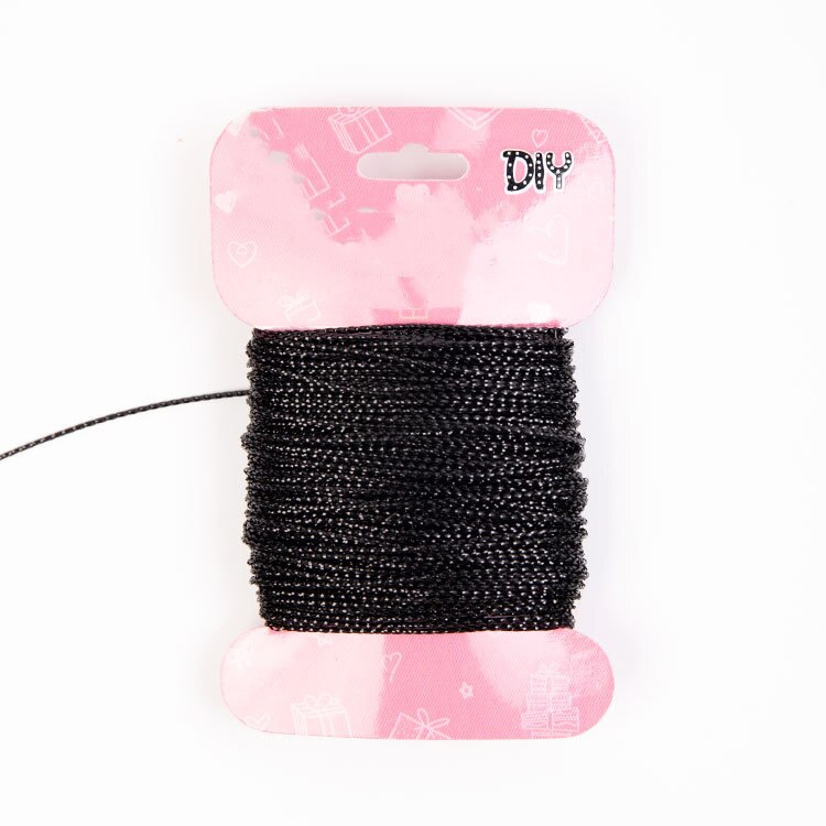 20 Meter/Diameter 1mm Gold Silver Silk Cords Rope Satin Braided Macrame Macrame Wire DIY Bracelets Making Findings Beading: O3-11