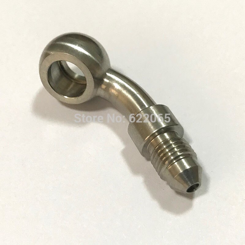 PERFORMACE BRAKE FITTINGS 20DEGREE BANJO TO MALE AN3/AN3 TO 10.2MM STAINLESS STEEL