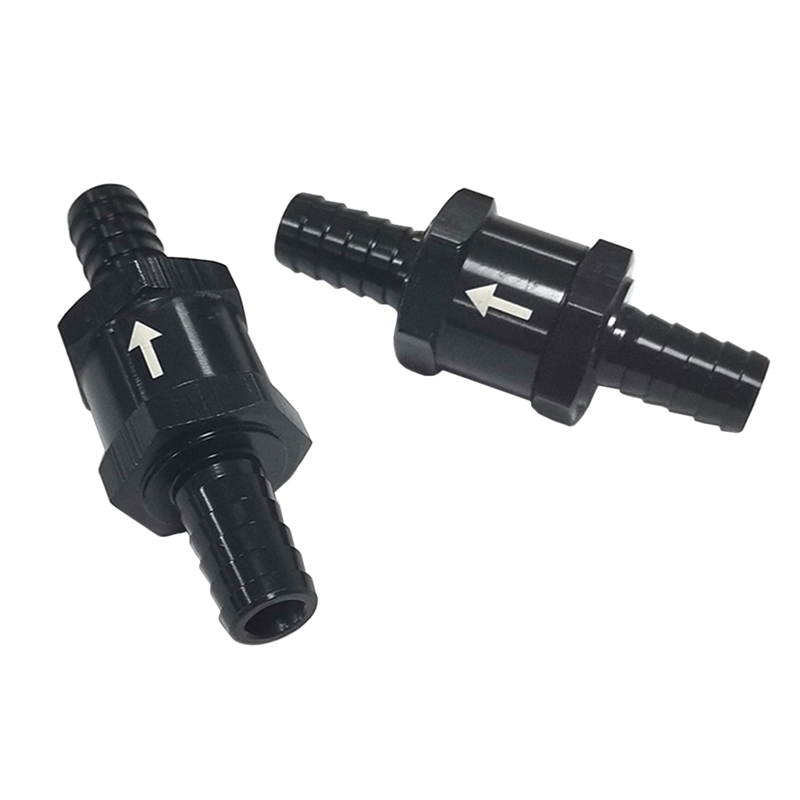 Non Return One Way Fuel Check Valve for Fuel System (Petrol) Stepped Joint Fuel One-Way Check Valve: Black