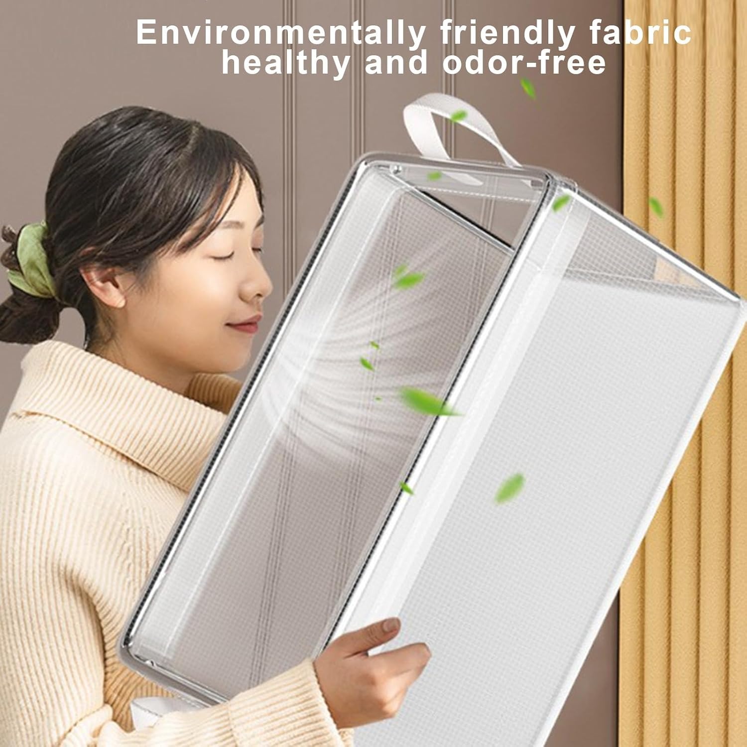Cajas de almacenamiento plegables, organizador de ropa, contenedores apilables para camisetas y pantalones, PVC impermeable para armario, almacenamiento de ropa interior