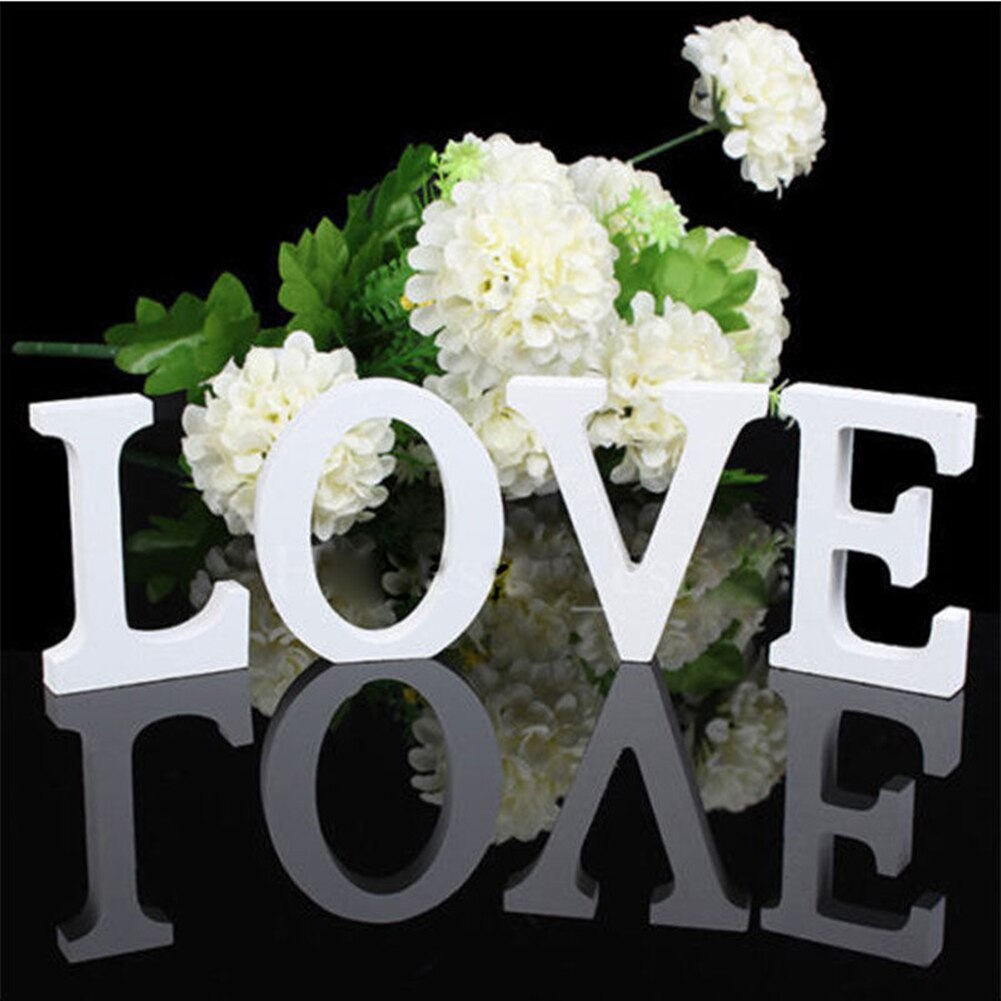 Accessoires de décoration pour la maison | Décoration de mariage avec lettres, mot Alphabet, fête de mariée, festival de noël saint-valentin, décor pour maison