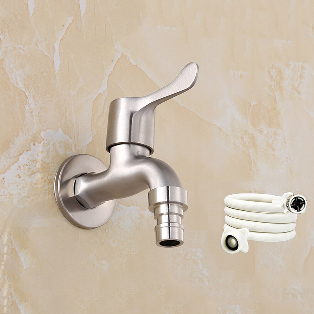 304 Rvs Kraan Tuin Bibcock Tap Outdoor Kraan Badkamer Wasmachine Kraan