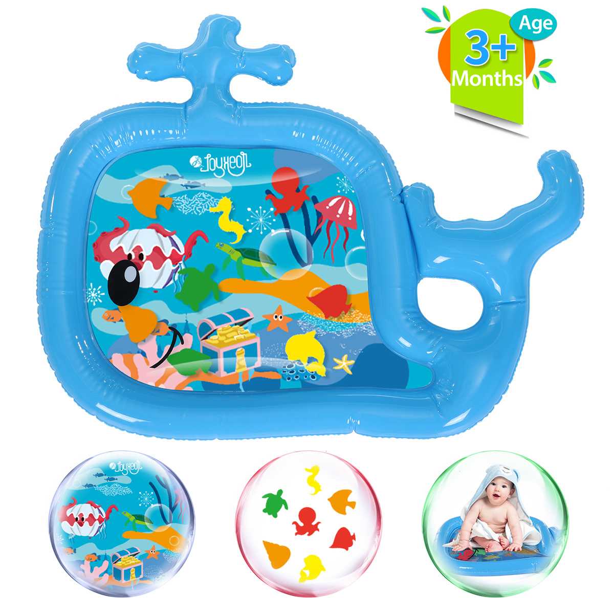 Baby Water Play Mat Inflatable Toys Kids PVC Children&#39;s Mat Fun Activity Play Center Activity Game for 3-9 Months Baby