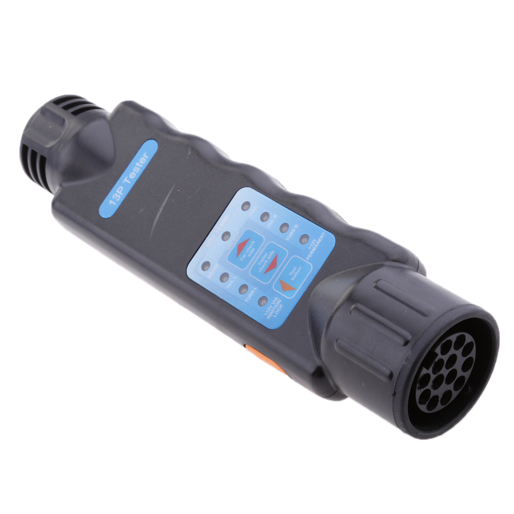 Car Trailer Caravan 13 Pin Tow Bar Light Wiring Tester Socket Plug N-Type