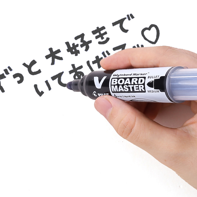 6 pieces of PILOT whiteboard pen round head large capacity ink WBMAVBM replaceable refill 6 color optional