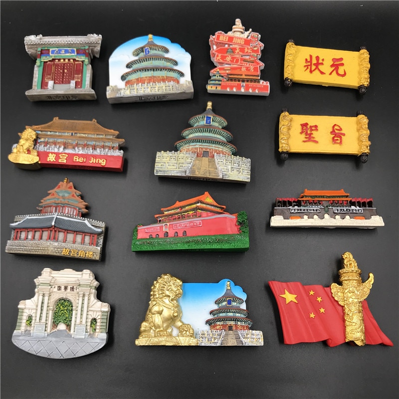 Fridge Magnets China Beijing Great Wall Tourist Souvenir Magnetic 3D Refrigerator Sticker Kitchen Decor Chinese Style Ideas