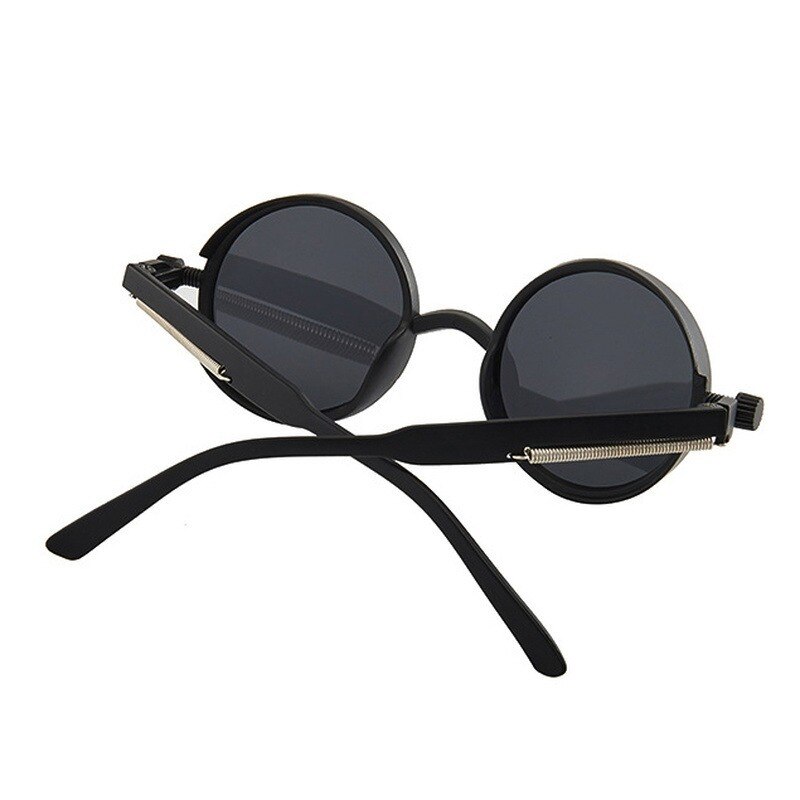 Gafas de sol de para Estilo Steampunk, lentes de sol con montura redonda Retro, clásicas, de colores, estilo gótico Punk, Unisex