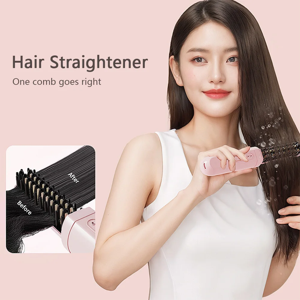 Mini draagbare draadloze stijltang Oplaadbare negatieve ionen Dual-purpose stijltang Krultang Haarstijltool