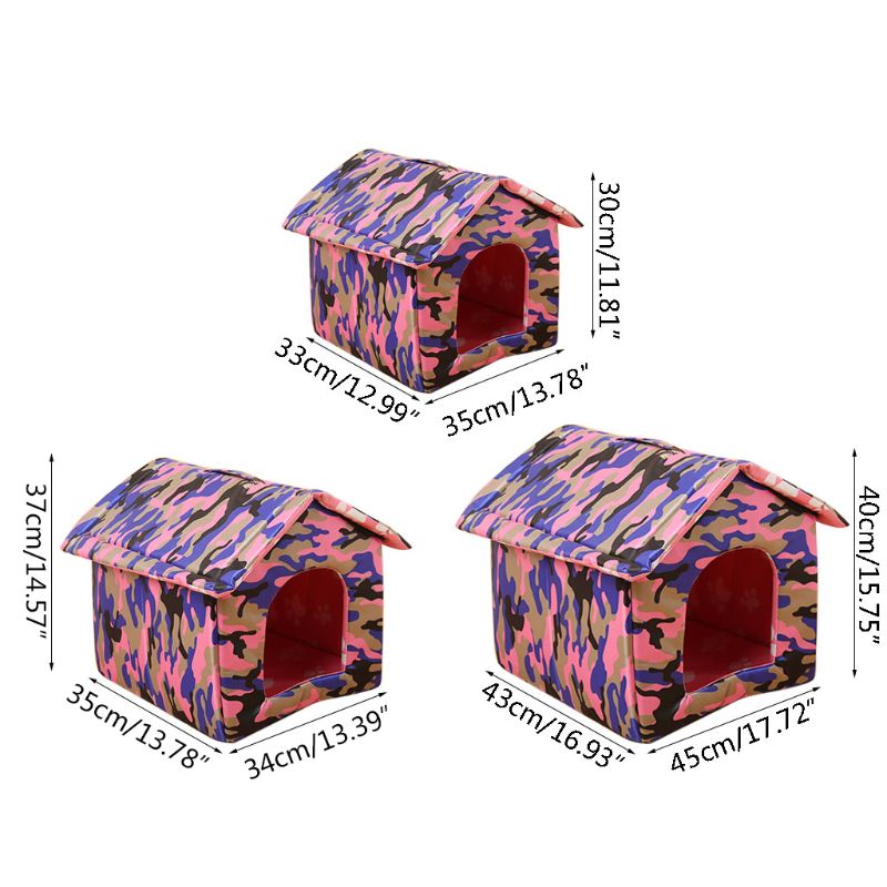 Indoor Outdoor Dog House Small to Medium Pet All Weather Doghouse Puppy Shelter