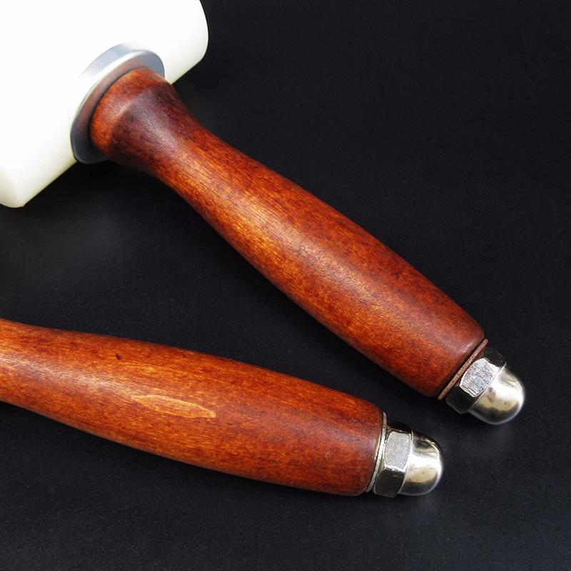 T Shaped Hammer Nylon Mallet Carving Hammer Sew DIY Leather Cowhide Tool Kit With Wooden Handle Hand Tool For Jewelry/Craft/DIY