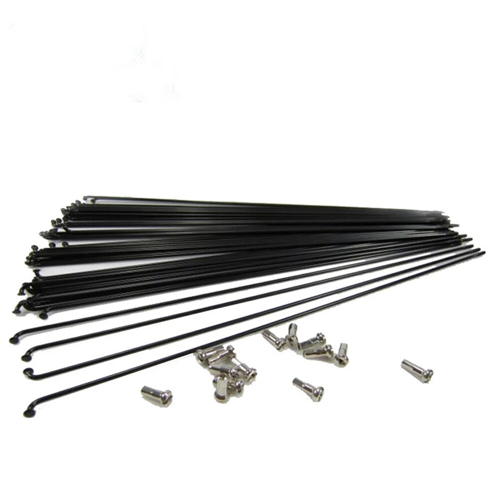 36pcs Stainless Steel Bicycle Spokes With Nipples 170mm-290mm MTB Mountain Bike Road Bicycle Straight Pull Spokes