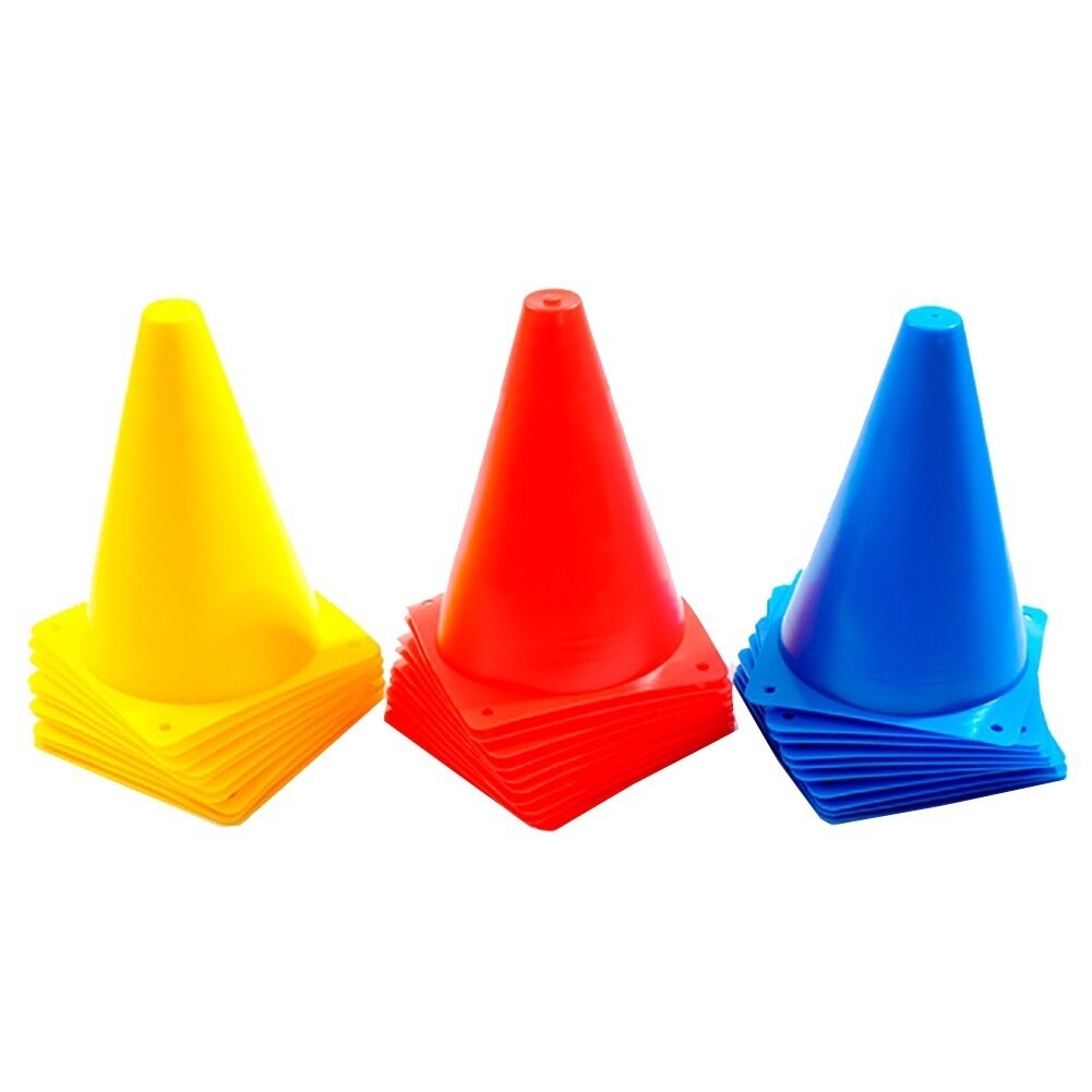 10Pcs Plastic Soccer Football Basketball Training Anti-wind Sign Cone Barrier Outdoor Sports Accessories