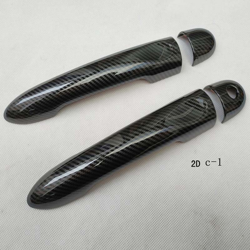 Cubierta de manija de puerta de coche, accesorios de color fibra de carbono para Renault Megane 3 iii, , , , , , , ,