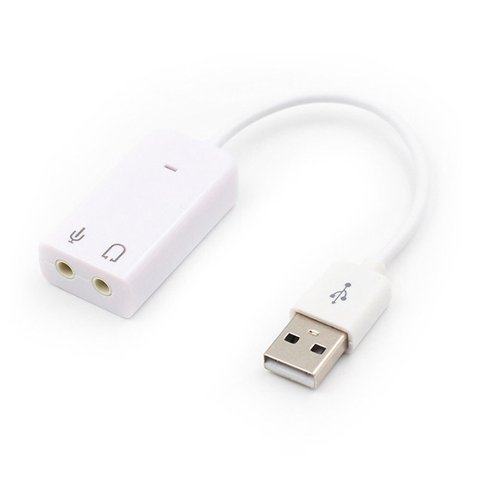 Externe Usb Geluidskaart 7.1 Adapter Usb Naar 3D Virtual Sound Audio Headset 3.5Mm Jack Voor Laptop Pc notebook: Default Title