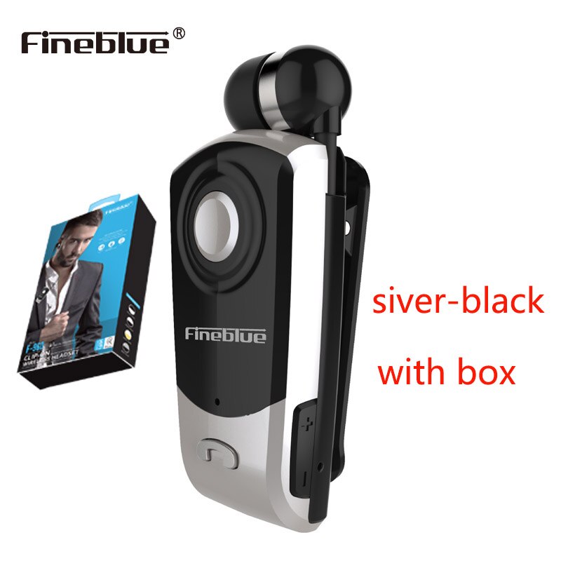 FineBlue F960 Mini Bluetooth Earbuds - Wireless Noise Cancelling Headset with Vibration for Mobile Calls: F960-S-BOX