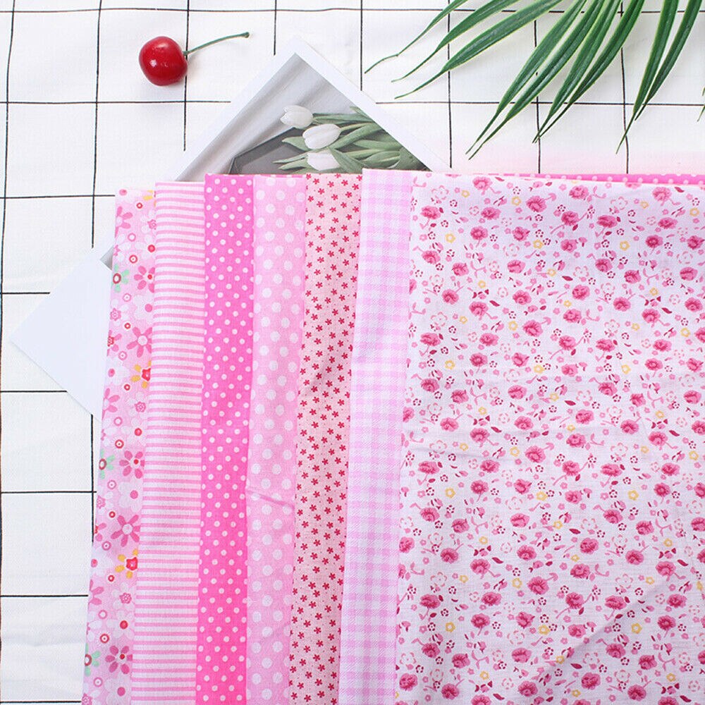 7pcs Square Cotton Fabric Patchwork Fabric Quilting Process Sewing DIY 50*50 Cm
