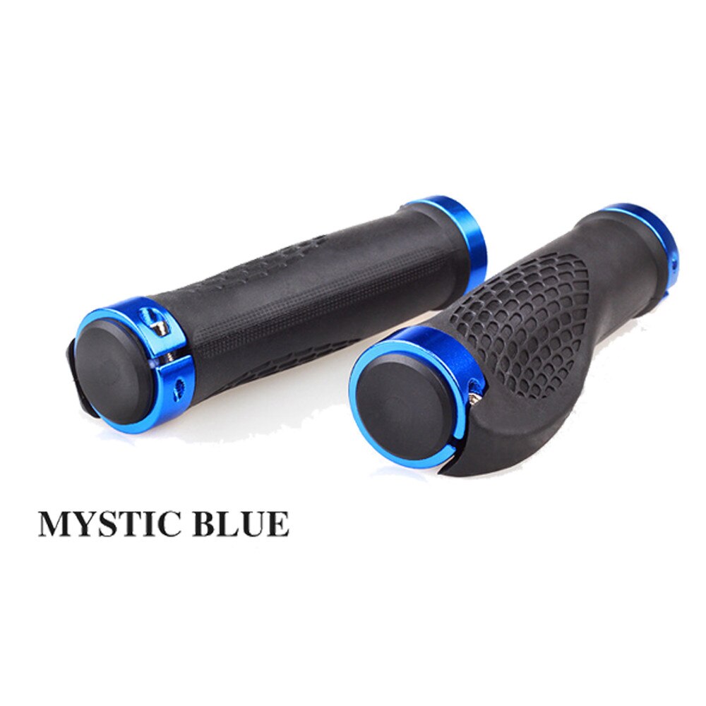 1 paire de poignées de vélo imperméables antidérapantes vtt poignées ergonomiques en caoutchouc VTT poignées de guidon vélo vélo accessoires de vélo: Bleu ciel