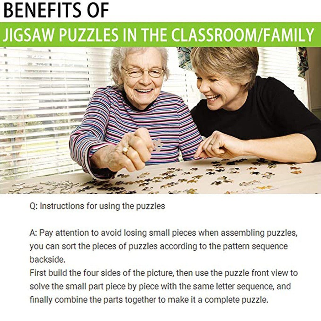 500 Stuks 2Mm Dikte Puzzel Voor Volwassenen Kids-A... – Grandado