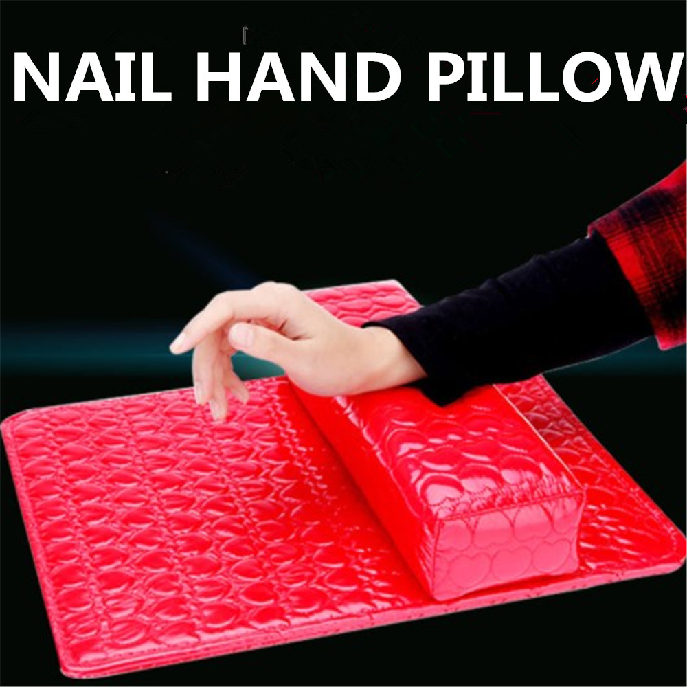 Almohadas de cuero para reposabrazos, soporte de cojín semicircular para manicura en salón de belleza, artístico