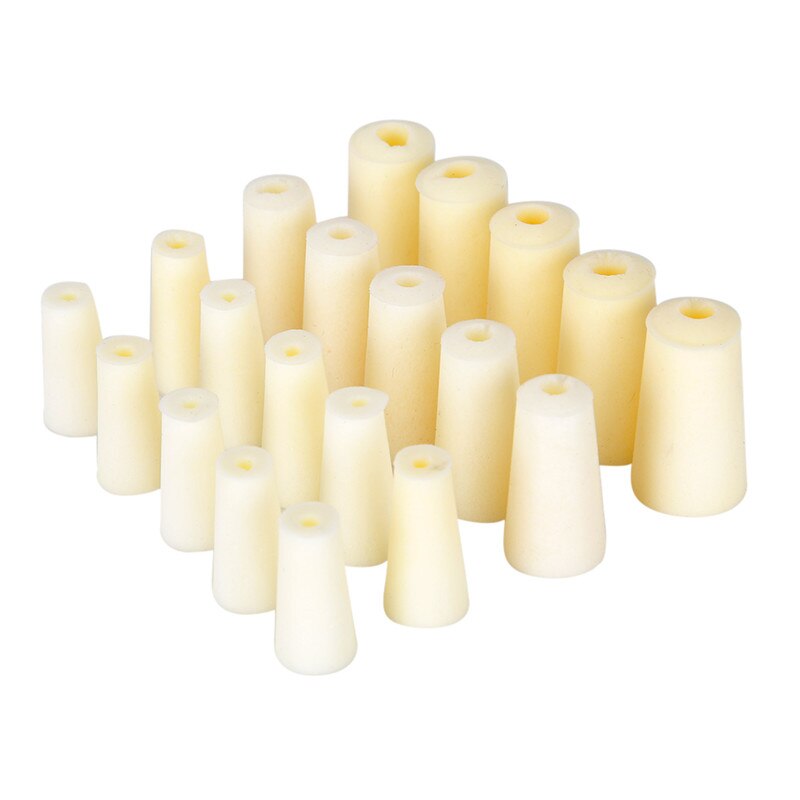 10pc Diameter 10-18mm Home Brew Wine Stopper Food Grade Silicone Plug With Hole Silicone Rubber Stopper for Airlock Bubbler