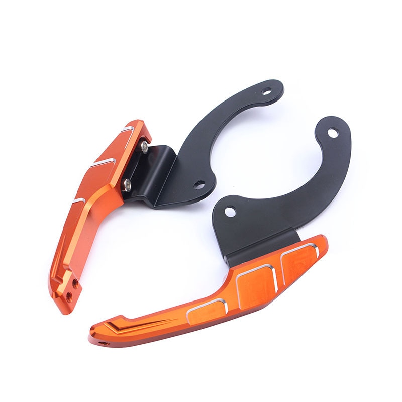 Motorcycle Tail Handrail for ZONTES ZT310R 310T CNC Personality Rear Armrest Racer Shelf handle tail fin Accessories: Double color orange