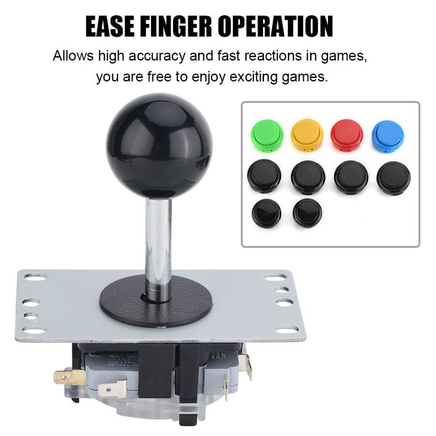 Controller Joystick Kit Usb Arcade Onderdelen Joystick + Kleur Drukknop Kits Game Controller Diy Vervanging Kits-Intl