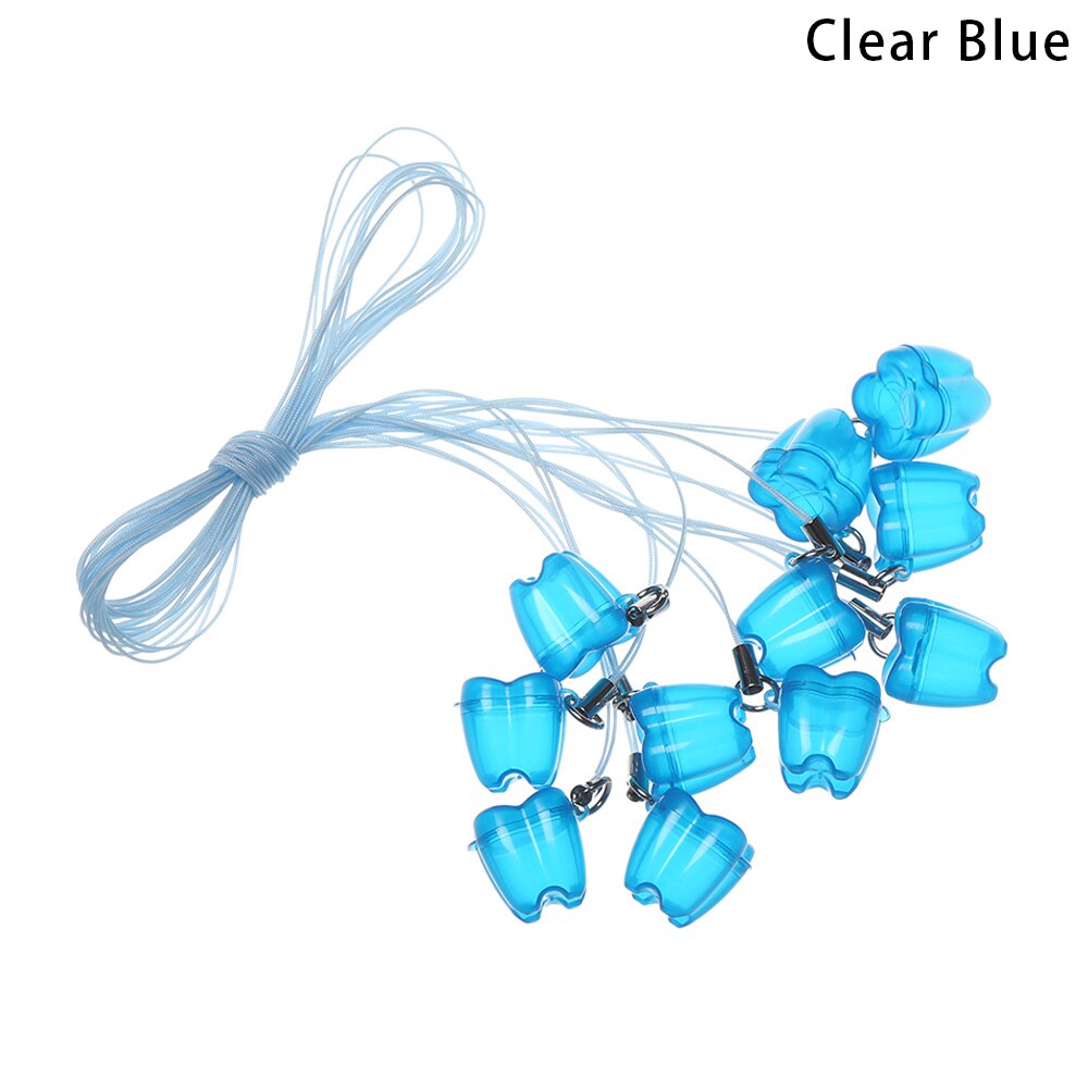 10Pcs Tooth Shape Milk Teeth Box Children's Souvenir Save Baby Tooth Box Kids Tooth Collection Mini Storage Boxes Container