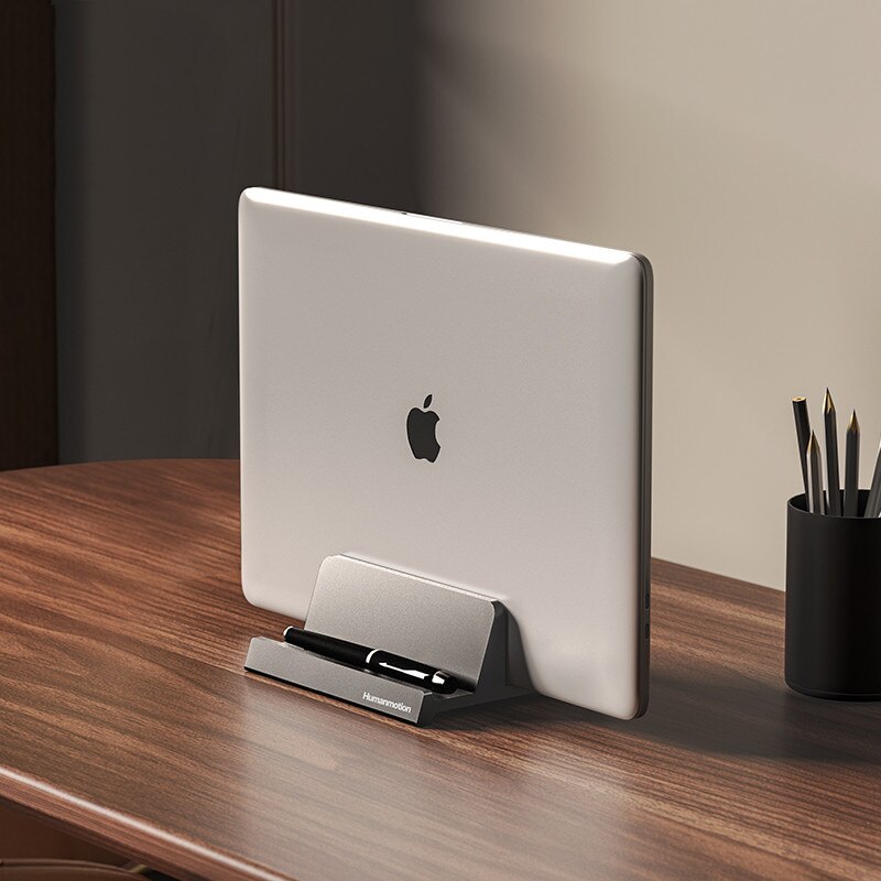 Vertical Laptop Stand Holder Adjustable Desktop Notebook Dock 3 in 1 Space-Saving Stand for MacBook Pro Air, Laptop Accessories