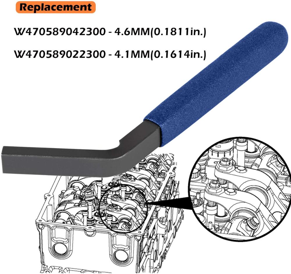 Engine Brake Adjustment Tools (4.6MM &amp; 4.1MM) For Detroit Diesel DD13, DD15 &amp; DD16-W470589042300-W470589022300-Jake Brake Tools