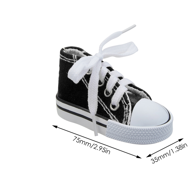 Motorfiets Side Stand Grappige Leuke Mini Schoen Voet Ondersteuning Motor Fiets Kickstand Statief Motor/Fiets Kickstand Mini Canvas Schoenen: Lavendel