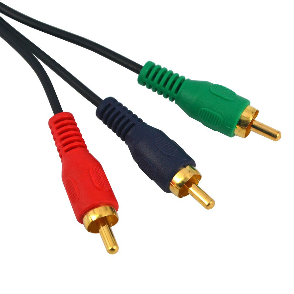 Cable HDMI 1080P compatible con 3 RCA, adaptador macho HDMI, Cable de Audio y Video para DVD, HDTV a 3RCA, 1M