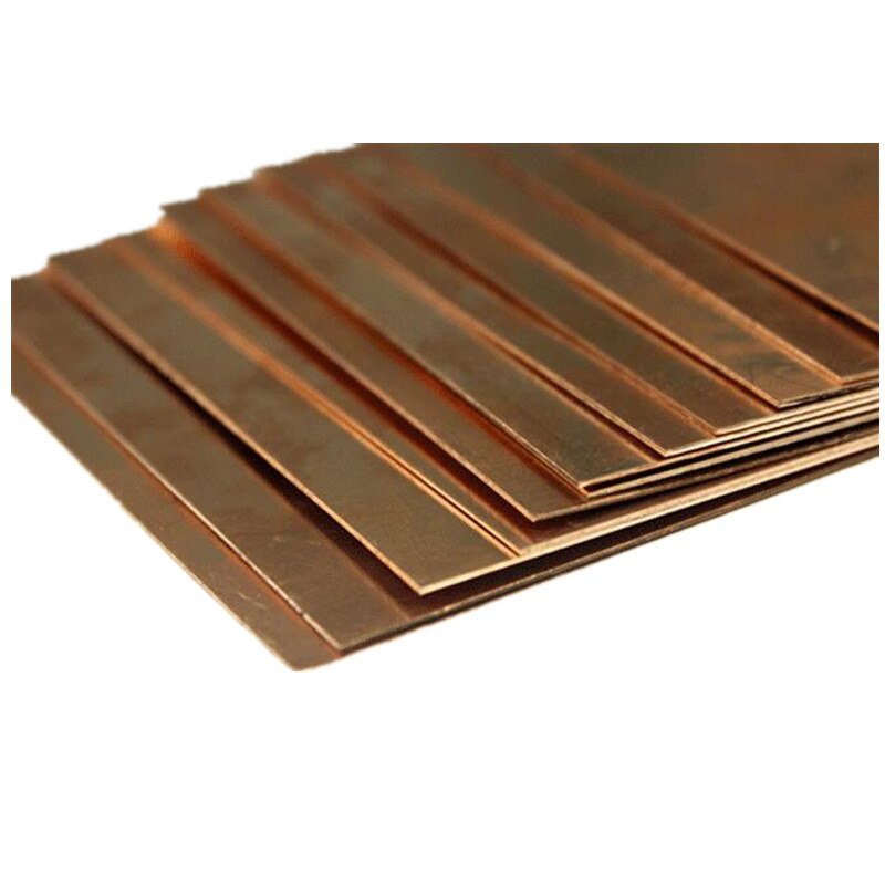 1 pièces 99.9% Pur Cuivre Feuille de Cuivre Tôle Coupe 0.5mm/0.8mm D'épaisseur Outil de Coupe