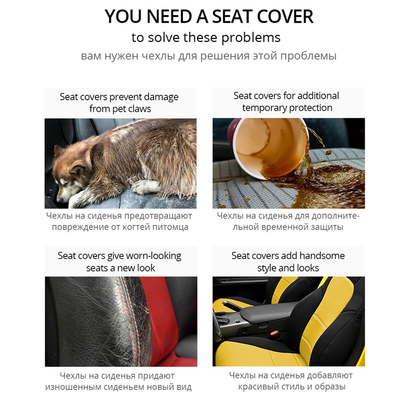 Seat Cover Ondersteunt Hoge Rug Emmer Autoyouth Auto Bekleding Universele Fits Meest Interieur Accessoires Seat Cover