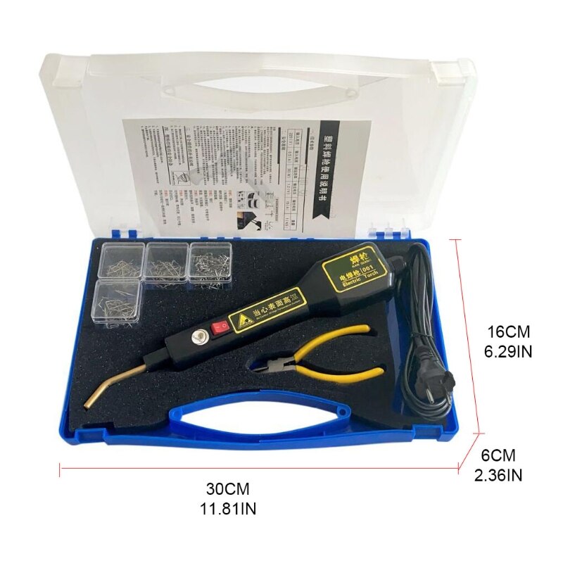 Plastic Repair Kit 200pcs Stapler Staples Bumper Welding for Car G32A